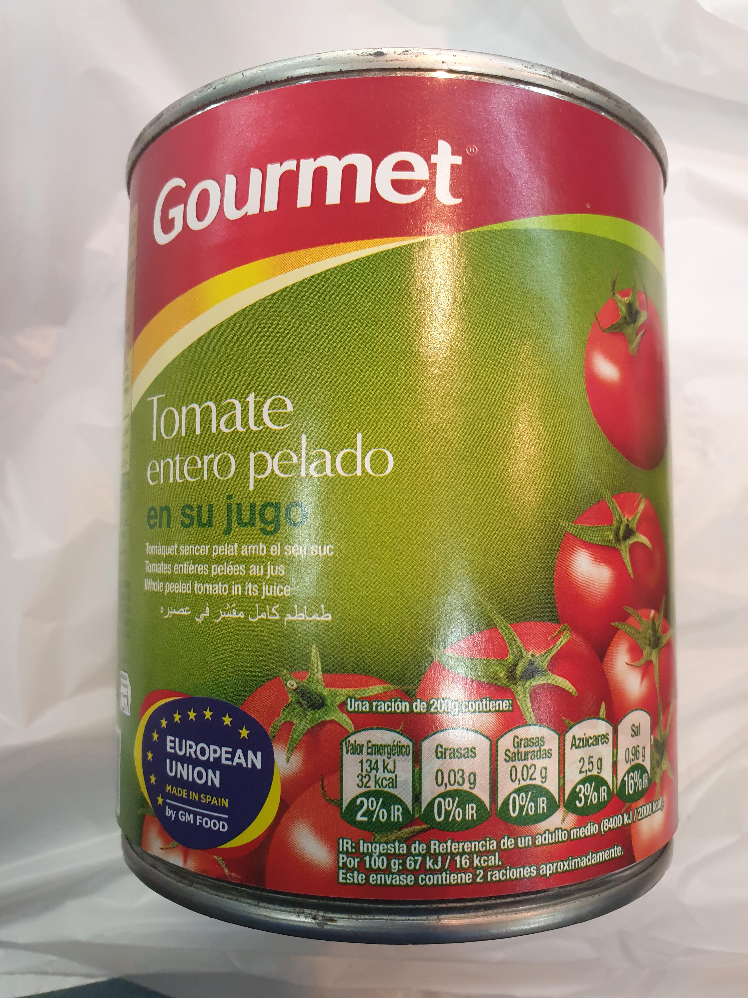 Gourmet - Tomate entero pelado 