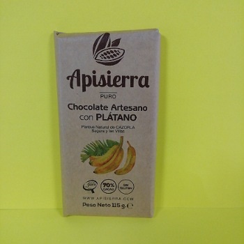 Miel El Colmenero Barranda - Chocolate Artesano Puro con Platano