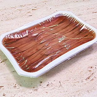 Anchoa artesanal del Cantábrico en salazón ( tarrina 50 filetes de tamaño 000)