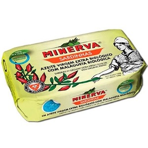 Minerva - Sardinas en aceite de oliva virgen extra ecológico y guindilla