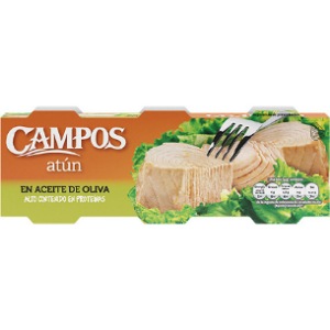 Campos - Atún en aceite de oliva, pack 3 latas*80 gr.