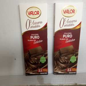 Valor - Chocolate Valor  con leche sin Azucar