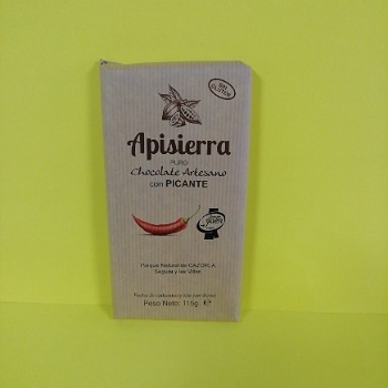 Miel El Colmenero Barranda - Chocolate Artesano Puro con Picante
