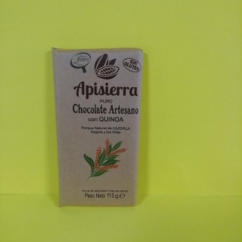 Miel El Colmenero Barranda - Chocolate Artesano Puro con Quinoa