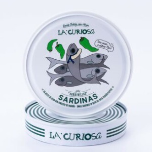 La Curiosa - Sardinillas en Aceite de Oliva con Pimiento de Padrón