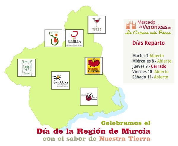 Celebramos el Día de la Región de Murcia con el sabor de nuestra tierra
